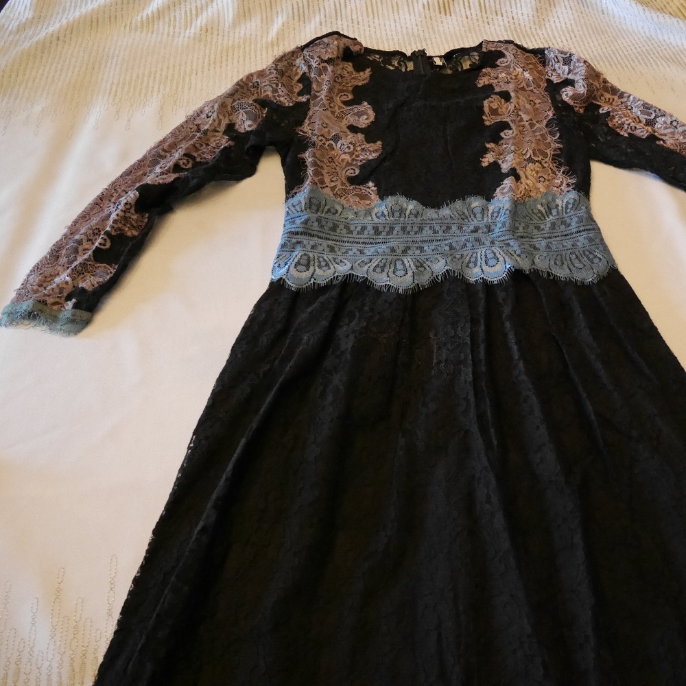 TOPSHOP Lace Multi-Color Dress